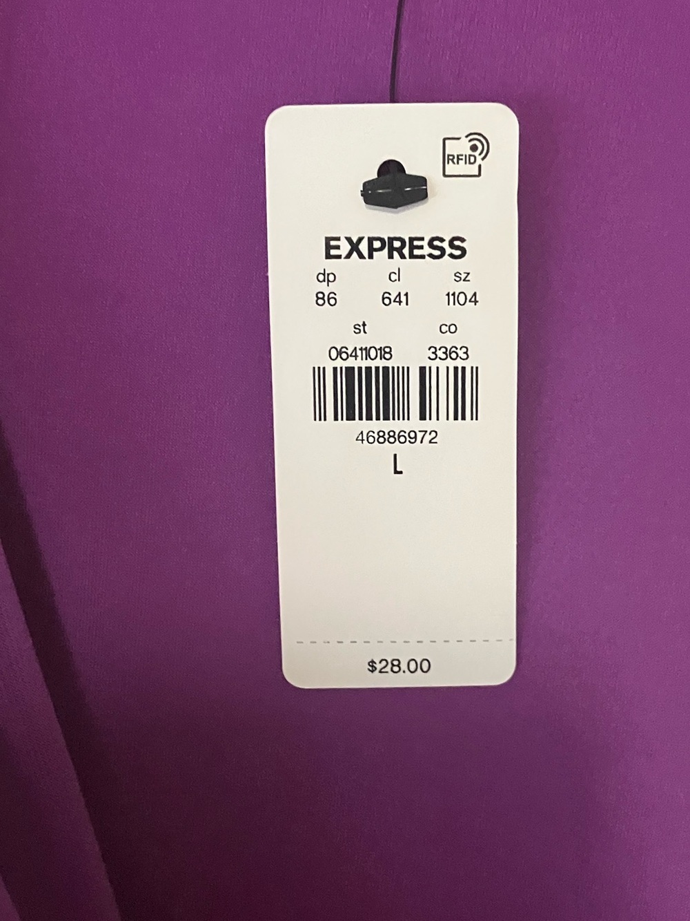 Express Vibrant Purple Cowl Neck Sleeveless Top: Large - Picture 5 of 5